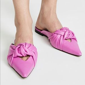 Rebecca Minkoff Alexis Fuchsia Leather Mule 8
